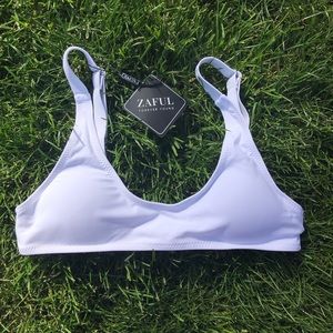 Caged Bralette Bikini Set - White S